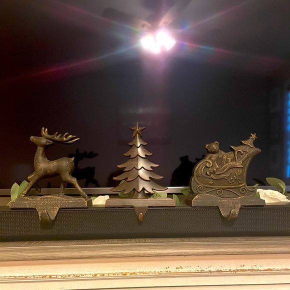 Other - Christmas Stocking hangers - deer, tree, sled